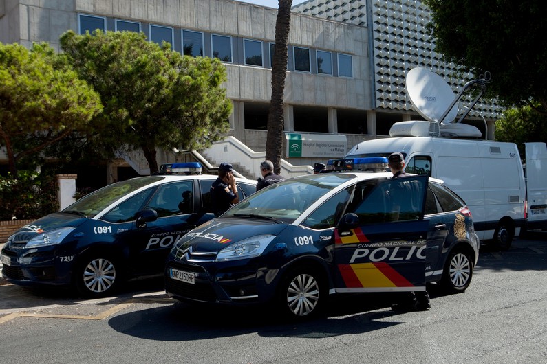 Des voitures de police espagnoles (Illustration). Crédit : GOGO LOBATO / AFP