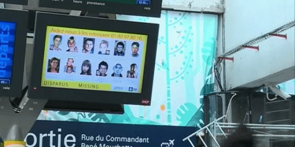 Dans une trentaine de gares, la SNCF va diffuser une fois par mois sur se panneaux d'affichage les photos de jeunes disparus F3Normandie 