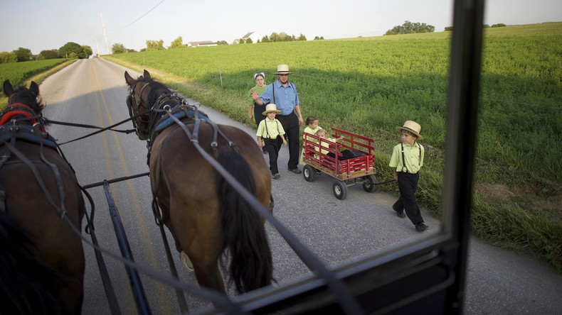 Une famille Amish en Pennsylvanie