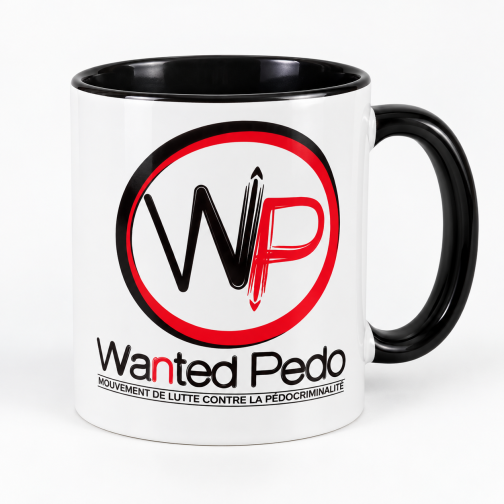 Mug blanc — Logo WantedPedo