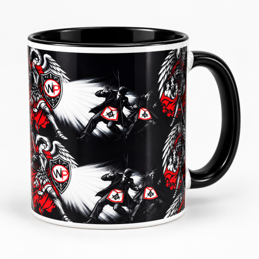 Mug noir — Guerrier ailé